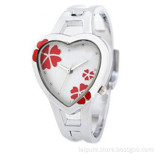 Sweetheart design fashion watch for sweet ladies, stainless steel case and band with import movement